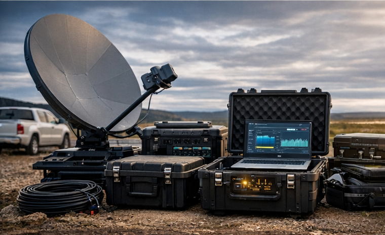 Satellite terminal supporting remote operations